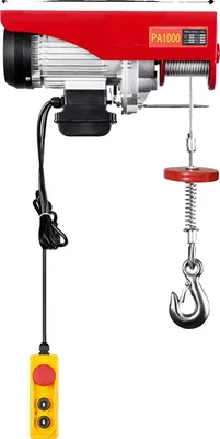 Obrázok produktu pre Elektrický navijak, výkon 1600 W, nosnosť do 1000 kg, červený