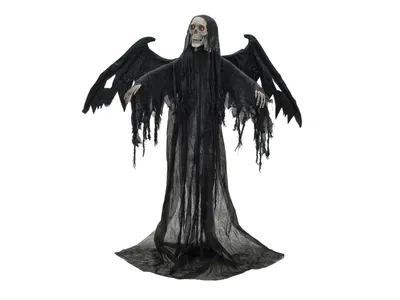Produktbild von EUROPALMS Halloween Schwarzer Engel, 175x100x66cm