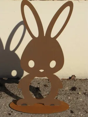 Produktbild von Edelrost Comic-Hase