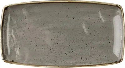 Produktbild von CHURCHILL Stonecast Peppercorn Grey Teller flach, rechteckig, Länge: 345 mm