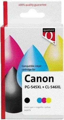 Produktbild von Quantore - Tintenpatronen-Alternative für PG-545XL CL-546XL Schwarz + 3 Farben