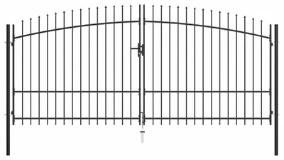 Obrázek produktu pro Zahradní brána vidaXL Woerden s dvojitými křídly a hrotem 400 x 224,5 cm