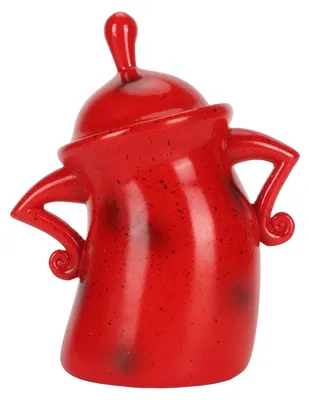 Vorratsdose mit Haltung, rot, PVC, 1 Stück, 17x16x12 cm