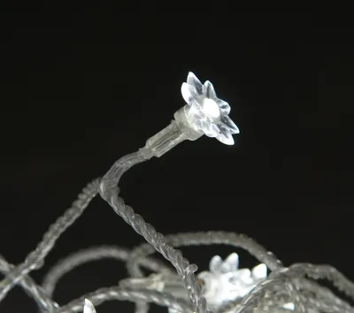Produktbild von Konstsmide 3660-103 40er Micro-LED Lichterkette mit transparenten Blüten