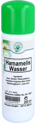 Imagen del producto de AGUA DE HAMAMELIS, 200 ml (líquido)