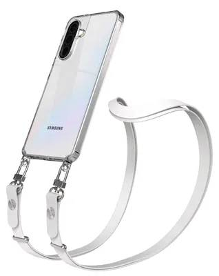 Produktbild von EAZY CASE Handykette magnetisch mit Handyhülle für Samsung Galaxy A36, Crossbody Handyband 1-1,90m verstellbar mit 2 Ösen in Grau