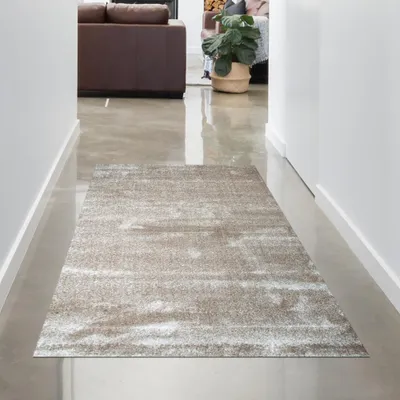 Obrázok produktu pre Koberec so svetlým a tmavým efektom do hosťovskej izby | nadýchaný | béžový rozmer - 80x150 cm