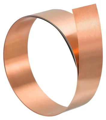 Productafbeelding van Koperen Folie Rol - Koperen Strip - Doe-het-zelf Projecten - Pure Koperfolie - 0.05 x 20 x 1000 mm - Koper