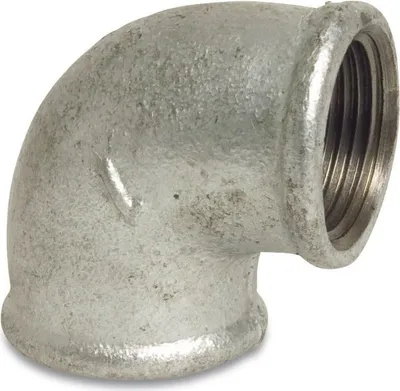 Produktbild von Gewindefitting Temperguss Winkel 90° 1 1/4" IG x 1 1/4" IG