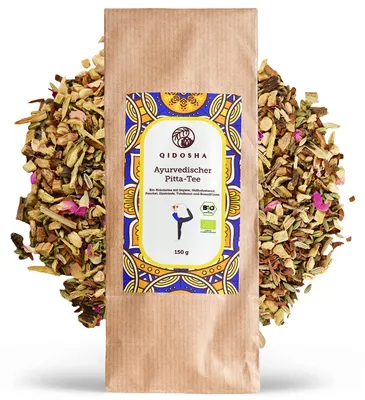 QIDOSHA Pitta Tee Ayurveda bio, 150 g loser Kräute… – Bild 4