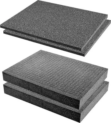 Produktbild von Famanu Rasterschaumset 4 Stück - 300 x 300 x 50 mm & 300 x 300 x 10 mm - Werkzeugkoffer - Kamerakoffer