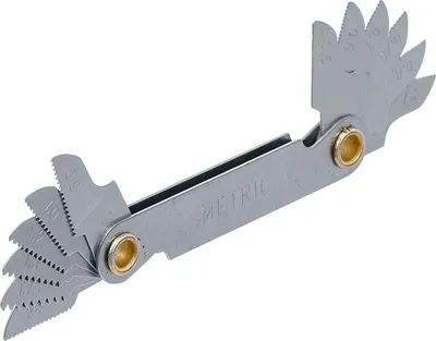 Produktbild von BGS 71039-12 Gewindeschablone, 12 Blatt, metrisch  0,5 - 1,75 mm