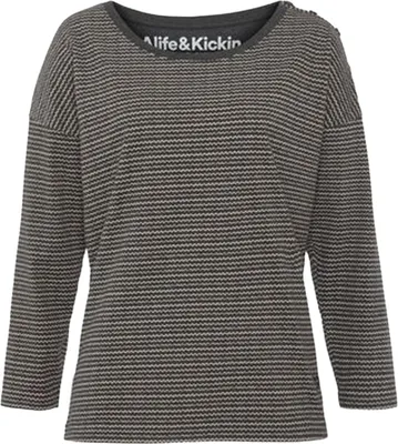 Immagine prodotto di Maglietta da donna grigia e bianca ALIFE AND KICKIN Taglia: XS
