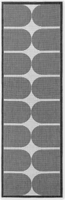 Immagine prodotto di Hanse Home Duet Tappeto reversibile per interni ed esterni Bowen Nero Bianco