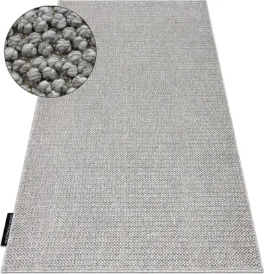 Image de Tapis CASABLANCA LOOP gris clair, bouclé, doux gris 150x300 cm