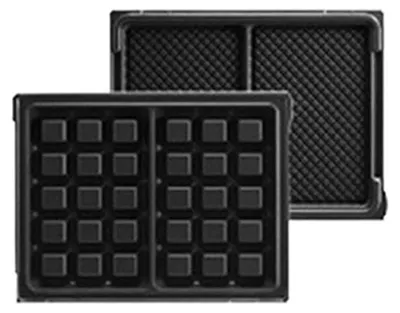 Produktbild von LAGRANGE 020 122, Waffelplatte, LAGRANGE, Tarti'Gaufres, Aluminium-Guss, Schwarz, 173 mm