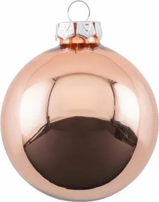 Immagine prodotto di Gift Company Christbaumkugel Opal, Weihnachtskugel, Baumschmuck, Glas, Kupfer, Ø 6 cm, 11692
