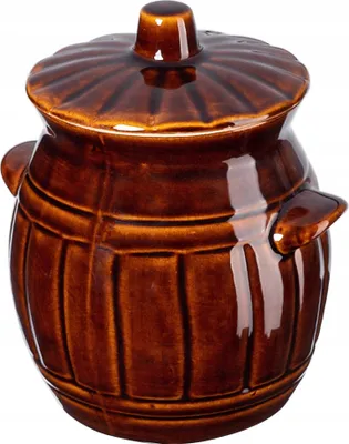 Produktbild von KADAX Gärbehälter "Helios", Keramiktopf mit Griffen und Deckel, 1,2L