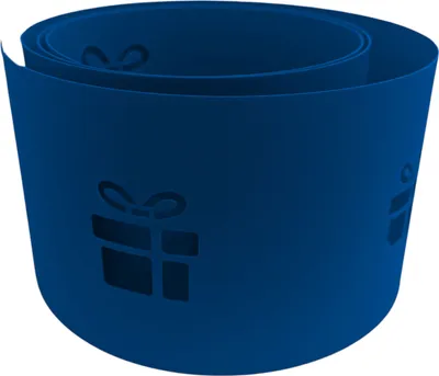 Produktbild von zaun|zu PREMIUM Weihnachten GESCHENKE Sichtschutzstreifen Enzianblau 2,55m