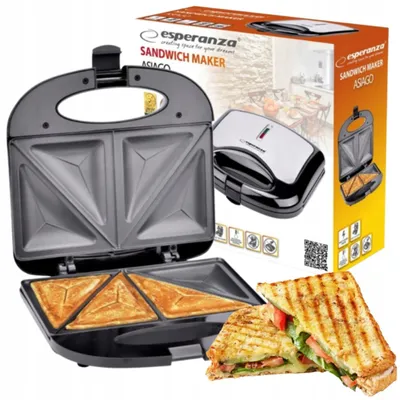 Zdjęcie produktu dla Esperanza Opiekacz do kanapek toster sandwich 1000W