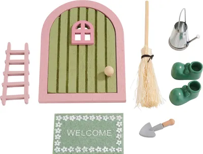 Produktbild von VBS Miniatur Tür-Set "Frühling", 6-tlg.