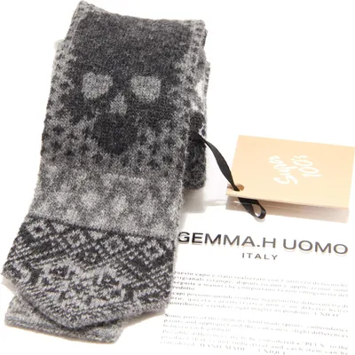 Zdjęcie produktu dla 7553N GEMMA.H UOMO szary wełniany krawat męski