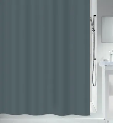 Obrázok produktu pre MSV Protiplesňový sprchový záves - Antibakteriálny, umývateľný, vodotesný - PEVA, Romana 180x180cm antracit