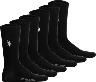 Produktbild von U.S. POLO ASSN. Herren Socken, 6er Pack - Business-Socken, Logo, Baumwoll-Mix Schwarz 43-46