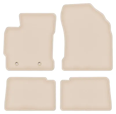 Produktbild von DURBAN Beige Velours-Fußmatten-Set für Toyota Auris II Hybrid Schrägheck, Kombi (2012-2018)