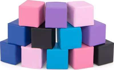 Immagine prodotto di COSTWAY 12 PZ. Blocchi da costruzione in schiuma, blocchi da costruzione morbidi 14 x 14 cm, blocchi da costruzione giganti colorati, cubi in schiuma per neonati e bambini da 1+, viola chiaro