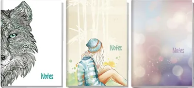 Produktbild von Notizbuch Schulstuff - A5, liniert, 128 Seiten, sortiert, 6 St.