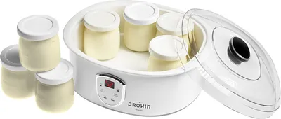 Obrázok produktu pre Browin 801015 Jogurtovač s termostatom a 7 nádobkami, 1,3 l, 20 W