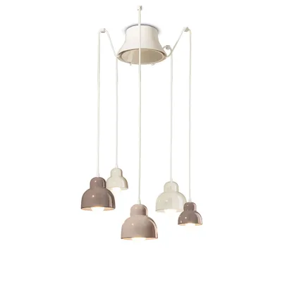 Image de Lustre Déco Vintage Berimbau Céramique 3 Lumières E27