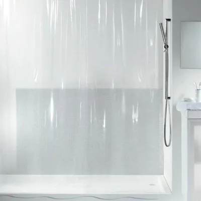 Produktbild von Famanu Duschvorhang 180 x 200 cm - transparent, antibakteriell, wasserabweisend