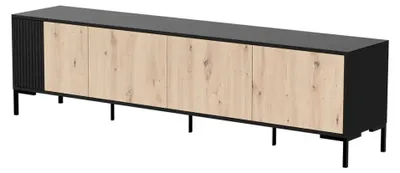 Image de Armoire Cama MERCI RTV 200 x 40 x 54 cm noir/chêne artisanal