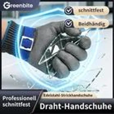 Produktbild von Edelstahl Stechschutzhandschuh Sicherheits-Handschuh für Metzger Schutzklasse A9 Größe:XL