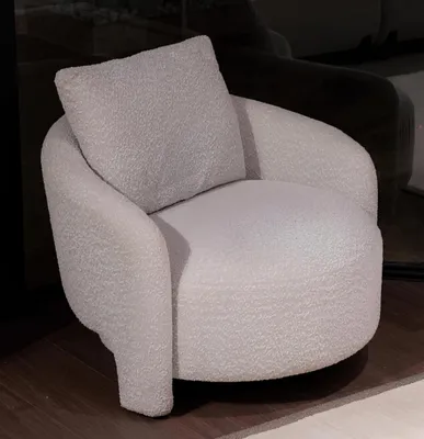 Produktbild von Elegantes Wohnzimmer-Set 3+1 Sitzer Farbe Weiß Braun Modernes Design