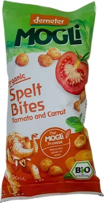 Produktbild von DEMETER-BIO-DINKELCHIPS MIT TOMATEN UND KAROTTEN 40 g – MOGLI