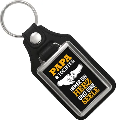 Produktbild von Papa & Tochter ein Herz und eine Seele Schlüsselanhänger mit