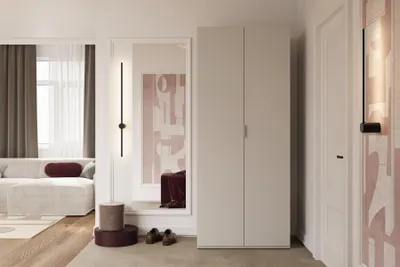 Obrázok produktu pre Šatníková skriňa 90 cm RHYDIAN - kašmír