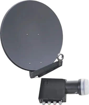 Produktbild von Gibertini OP 75 SE - Alu-Antenne - anthrazit - 4 Teilnehmer