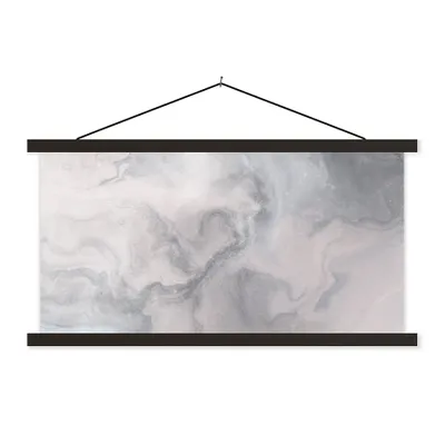 Produktbild von MuchoWow® Textilposter Wolken - Abstrakt - Malen 60x30 cm mit schwarzem Rahmen - Textilien