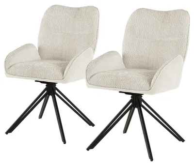 Produktbild von home24 Drehbarer Polsterstuhl - 2er-Set