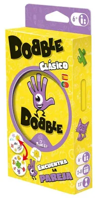Image de Exclusivité Amazon : Zygomatic Dobble Classic, version écologique, présentée dans un blister. Jeu de cartes en espagnol