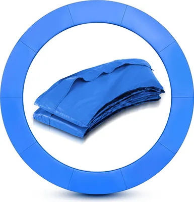 Produktbild von Jopassy Trampolin Randabdeckung Ø 244cm Blau, Reißfest & UV-resistent, Ersatz Federabdeckung, Rahmenpolster, Schutzpolster für Gartentrampoline