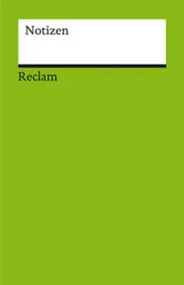 Produktbild von Reclam Notizbuch Universal-Bibliothek grün blanko für Notizen, Tagebuch und Skizzen