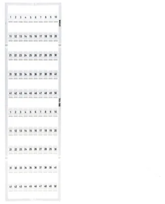 Imagen del producto de WAGO 793-566: Placas de identificación, color blanco, 1 unidad.