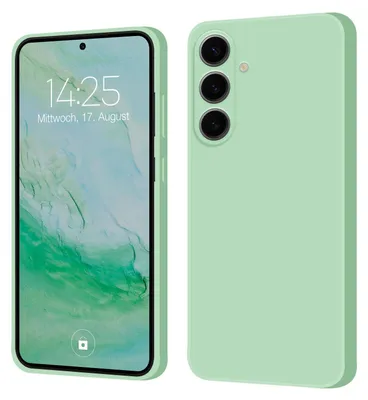 Produktbild von Hülle für Samsung Galaxy S24 FE Case Cover Bumper Silikon Softgrip Schutzhülle Farbe: Türkis