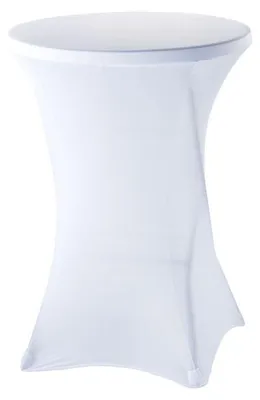 Produktbild von Weiße Stretchhusse für Stehtische von ca. Ø 80 cm