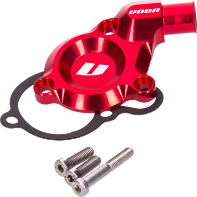 Produktbild von Wasserpumpendeckel VOCA Racing CNC rot für Derbi D50B Euro3 Motor